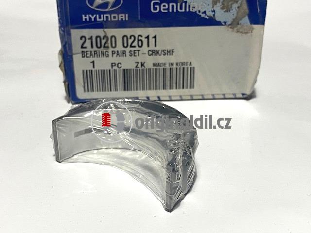HYUNDAI OBLOŽENÍ LOŽISKA KLIKOVÉHO HŘÍDELE 2102002611 ATOS 98-02 1.0 ORIGINAL NOVÉ
